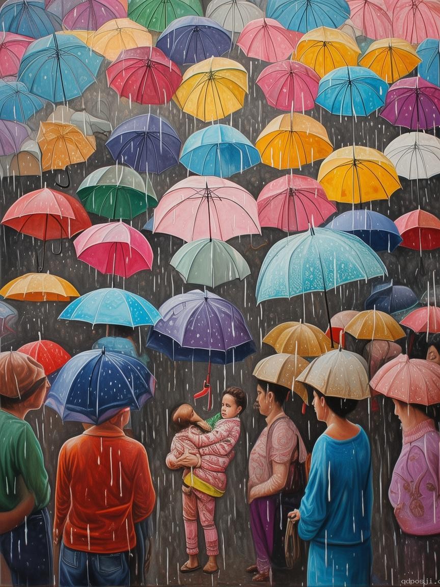 雨中撑伞新喻：母爱的创新启示录，跨界共筑爱心伞幕